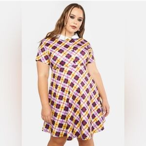 Delia's Dolls Kills Babydoll Plaid Dress